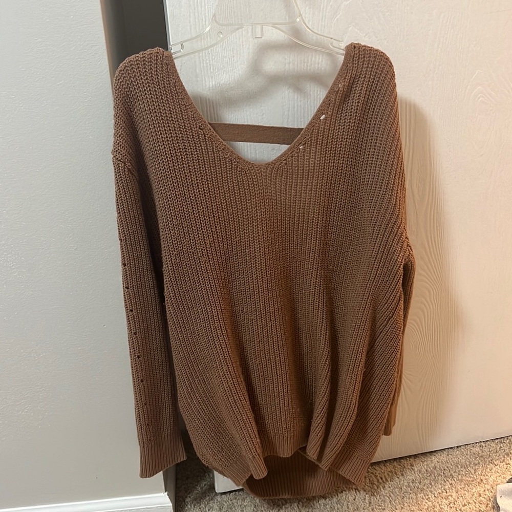 Love by Design Open Back Sweater